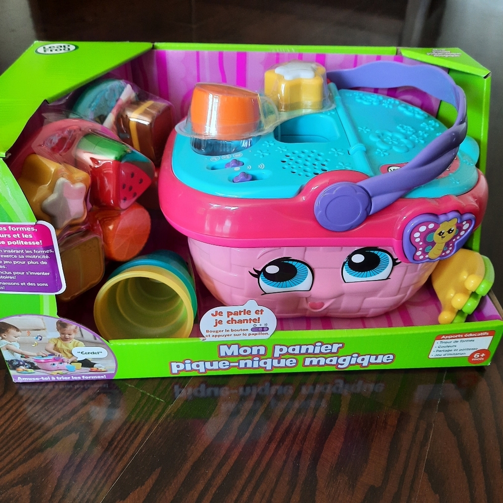 Pink and Blue Magic Picnic Basket